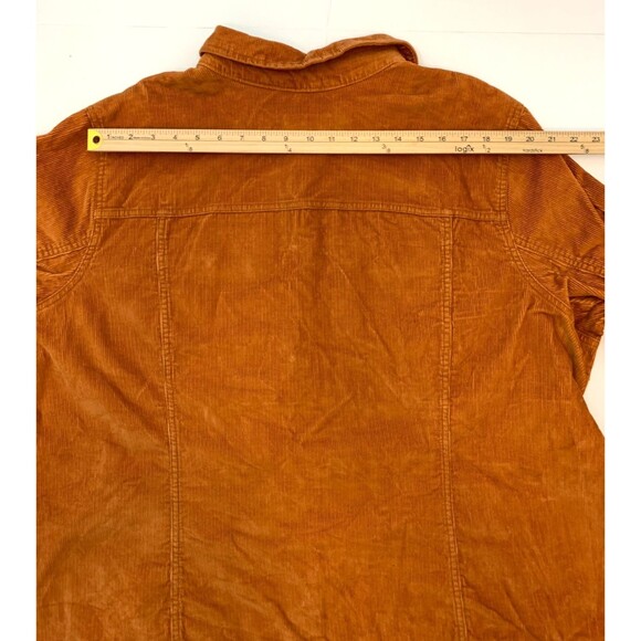 Old Navy Corduroy Jacket Womens 4X Plus Trucker Shacket Button Relaxed Cotton - Picture 7 of 9